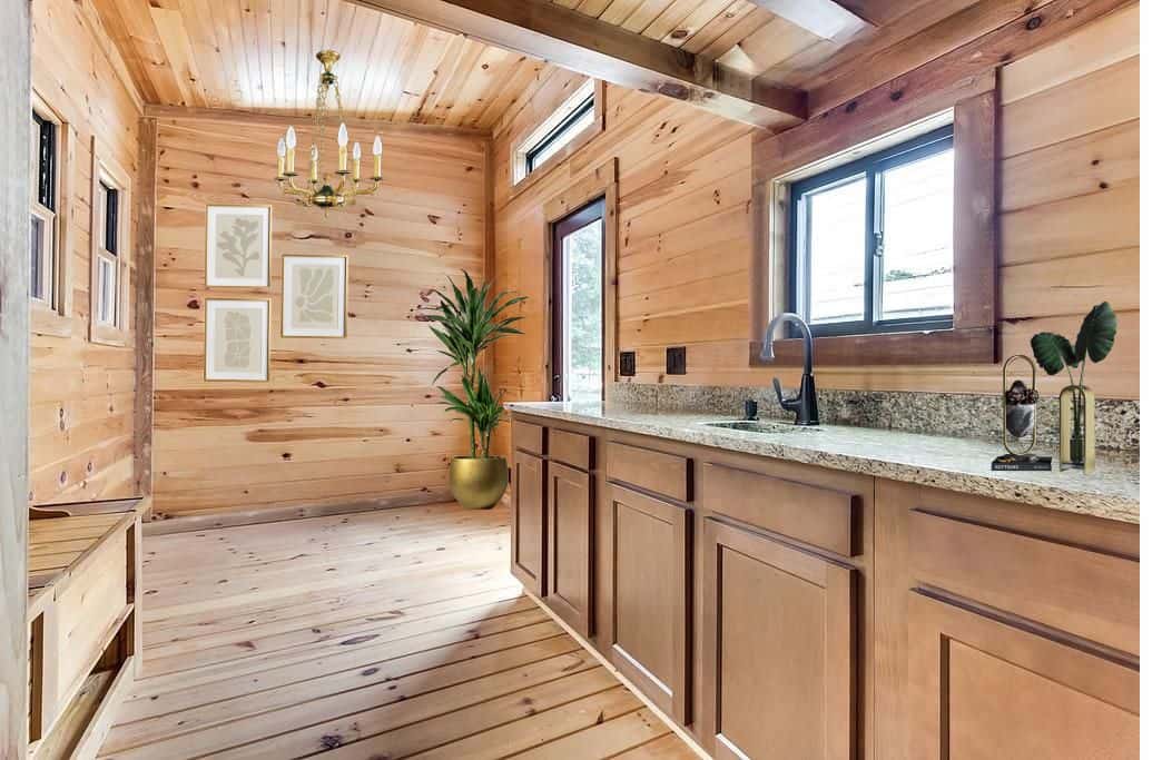 Tiny Home Cedar Walls Cabin Vista Shed Robin Sheds