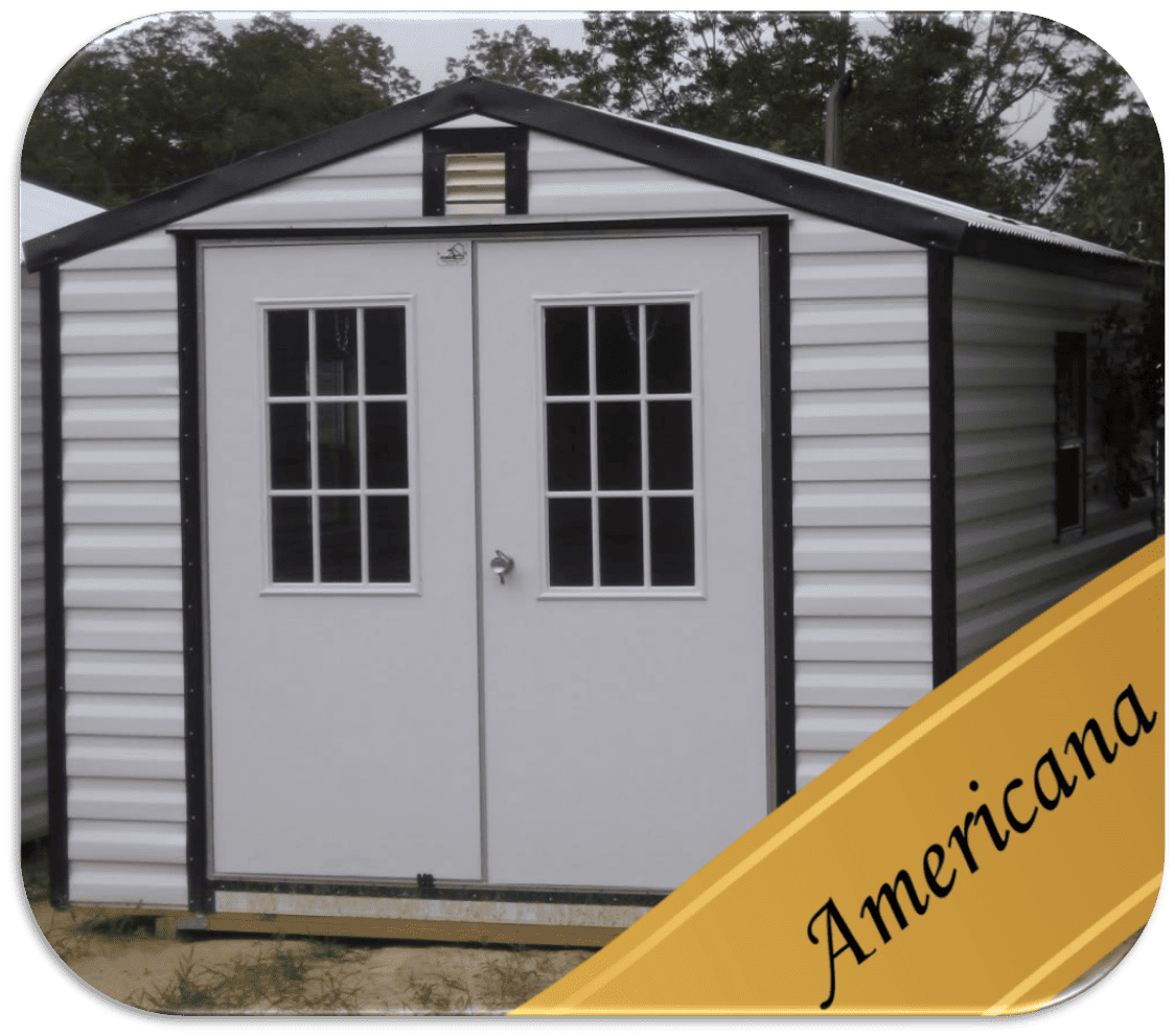 Double door Shed American Shed For Sale in florida Robin sheds Probuilt Structures Sheds For Sale In Central Florida