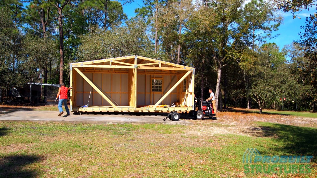 Set up shed and delivery multi module Robin sheds Probuilt Structures Sheds For Sale In Central Florida Shed in citrus county and sheds in marion county