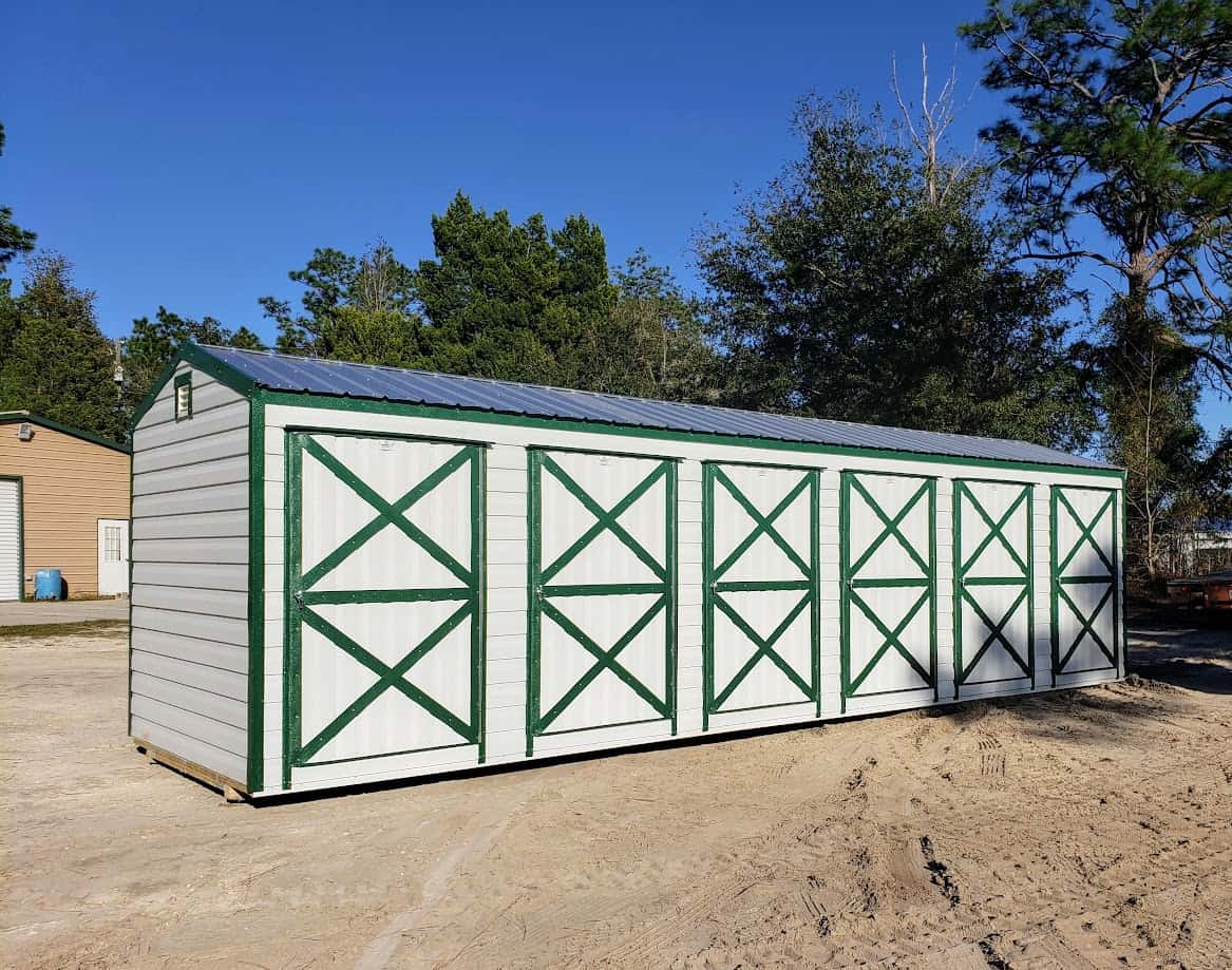 Probuilt Structures Sleel Building Storage Building Sheds She Sheds Man Cave Logo sheds for sale farm shed