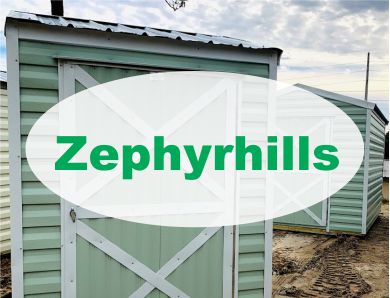 Probuilt Structures Sleel Building Storage Building Sheds She Sheds Man Cave Logo sheds for sale zephyrhills
