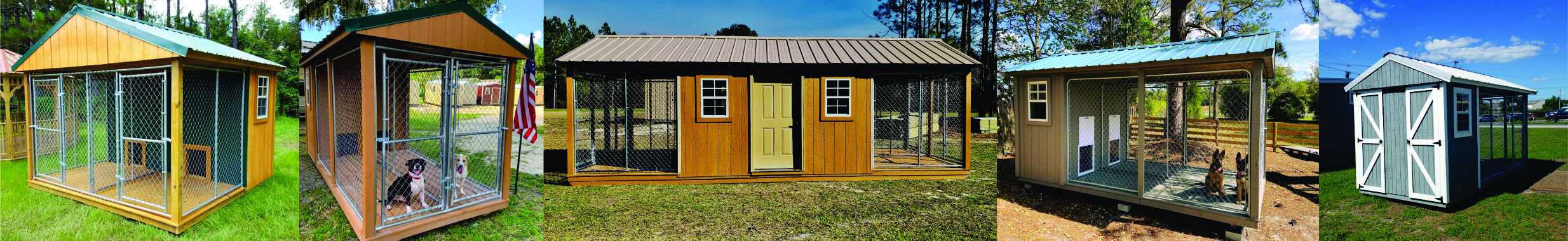 Dog kennel outlet shed combo plans