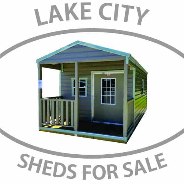 Lake City sheds for sale Americana Porch Model