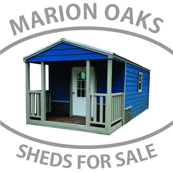Marion Oaks sheds for sale Americana Porch Model Shed Style