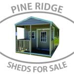 Pine Ridge SHEDS FOR SALE Americana Porch Model Shed Style