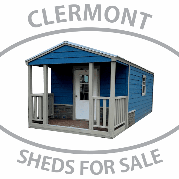 SHEDS FOR SALE IN CLERMONT Americana Porch Model Shed Style