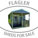 SHEDS FOR SALE IN FLAGLER Americana Porch Model Shed Style
