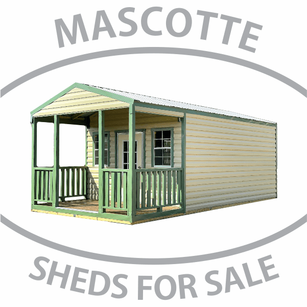 SHEDS FOR SALE IN MASCOTTE Americana Porch Model Shed Style