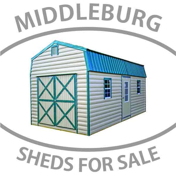 SHEDS FOR SALE IN MIDDLEBURG Gambrel style shed