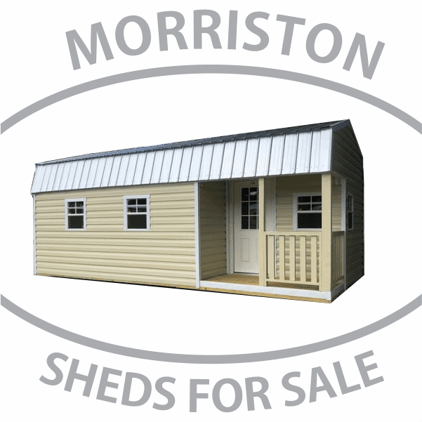 SHEDS FOR SALE IN MORRISTON Side Lofted Gambrel Porch model Shed
