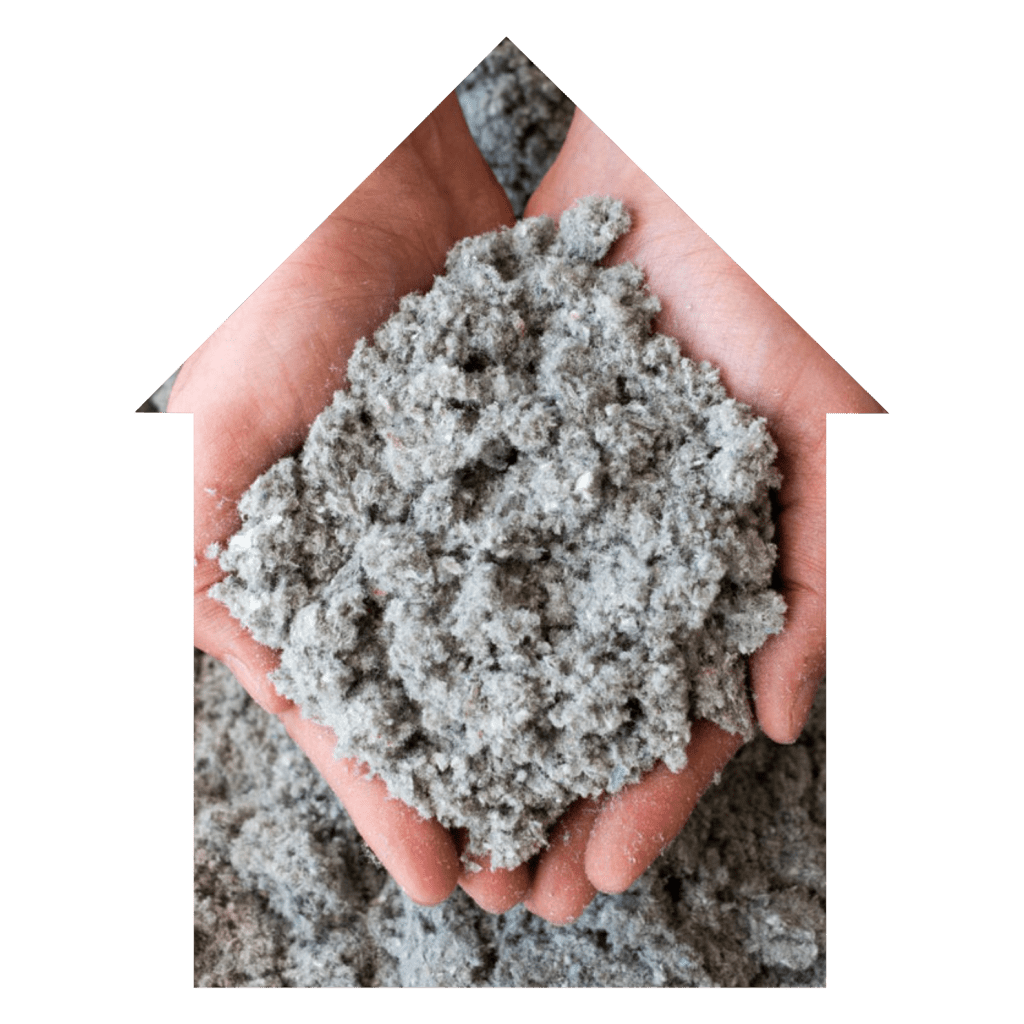 Putting Cellulose Insulation in a shed