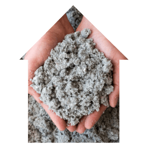 Putting Cellulose Insulation in a shed