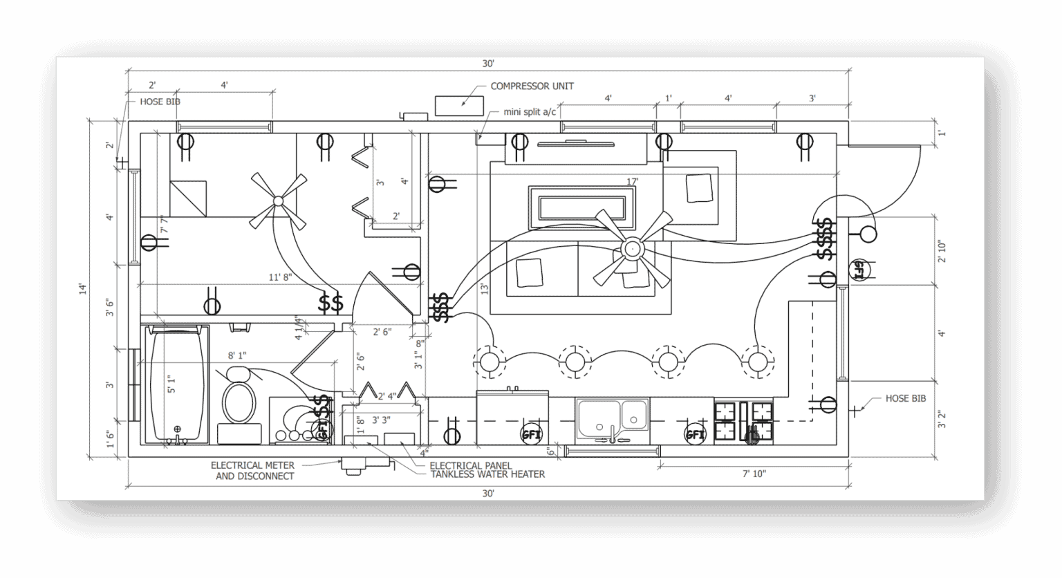 Tiny Home Floor Plan Gallery - Robin Sheds