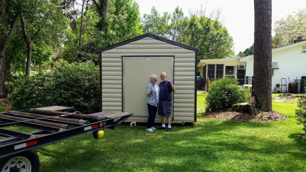 8x14 portable storage shed available for sale at Robin Sheds - your trusted shed dealer. Ideal for outdoor storage, this high-quality storage shed is perfect for keeping your belongings safe and secure. Order now and get yourself an 8x14 storage shed that meets all your storage needs!