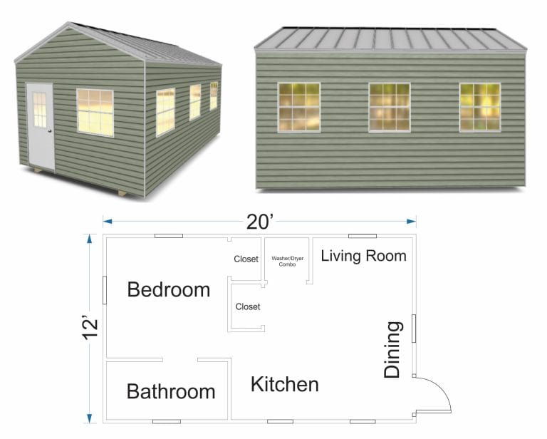 Tiny Home Floor Plan Gallery - Robin Sheds