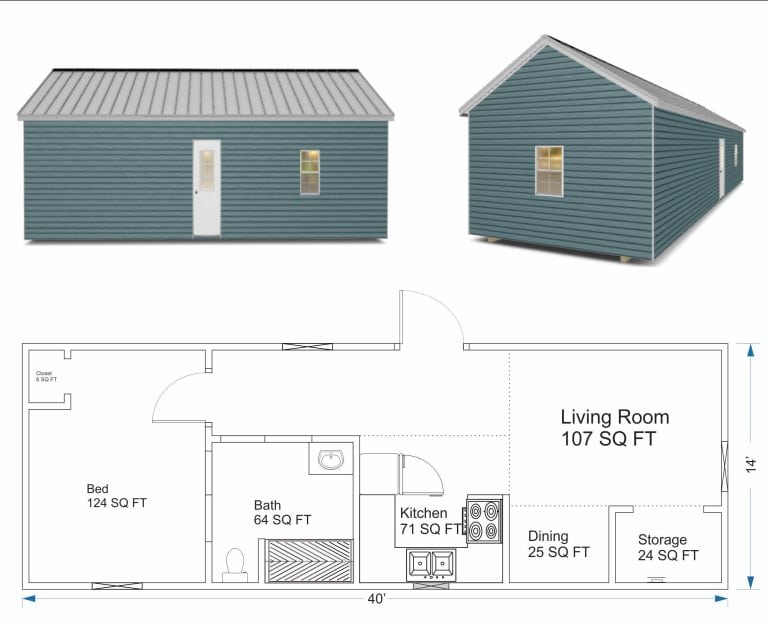 Tiny Home Floor Plan Gallery - Robin Sheds