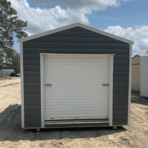 10x16 Americana Steel Shed with Roll-Up Coil Door 160sqft