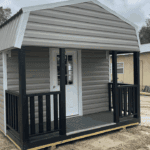 12×20 Gambrel Cabin Shed with Porch
