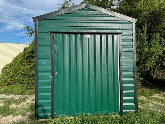 8x10 Americana Steel Shed Green
