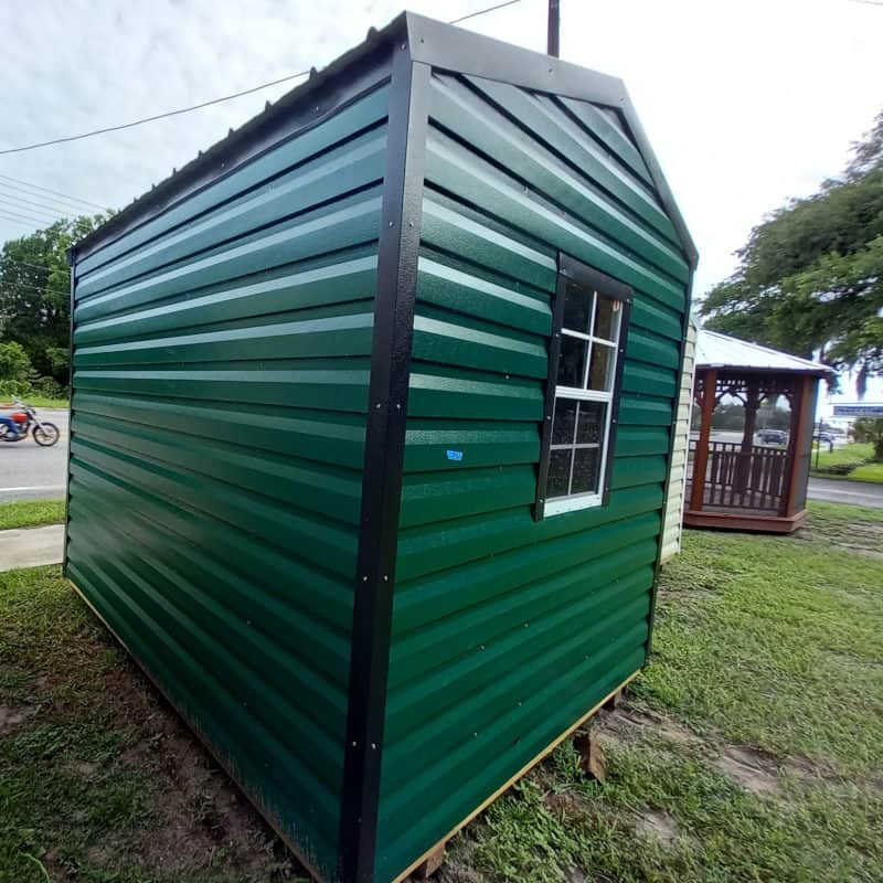 8x10 Americana Steel Shed Green - Image 3