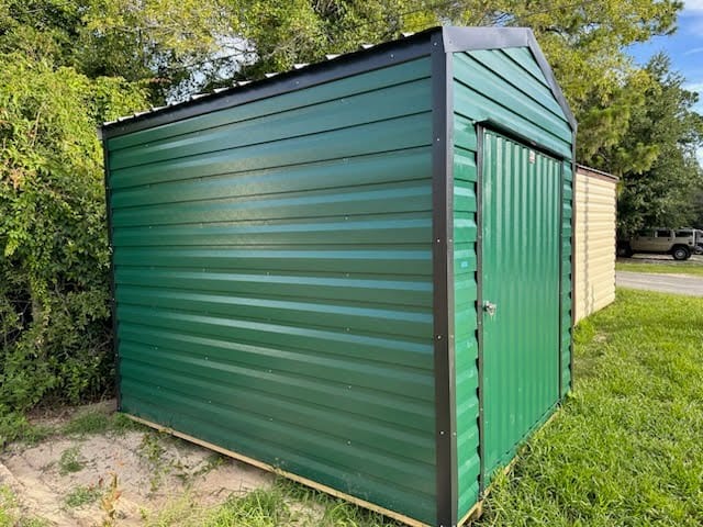8x10 Americana Steel Shed Green - Image 4